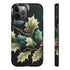 Dark Green Festive Holly in Watercolor - Impact Resistant Phone Case iPhone 12 Pro Max Glossy